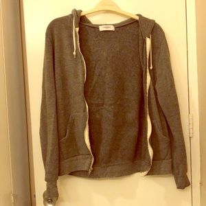 SoulCycle “LEGEND” grey zip hoodie size S